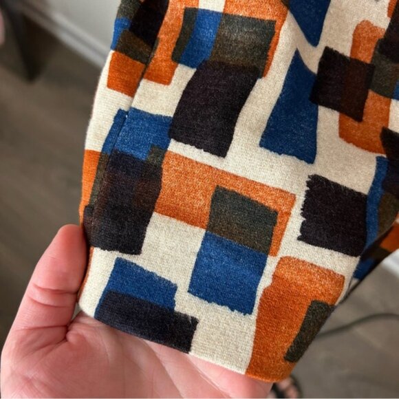 MANGO Suit Mini Dress Pencil sleeveless geometric pattern Size XS - Picture 10 of 16